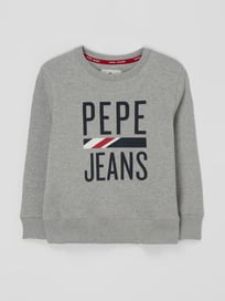 Sweatshirt aus Baumwolle Modell 'Otis' von Pepe Jeans Grau / Schwarz - 47