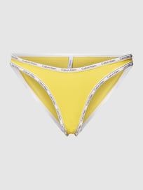 Bikinistring met labelprint, model 'CHEEKY' van Calvin Klein Underwear Geel - 38