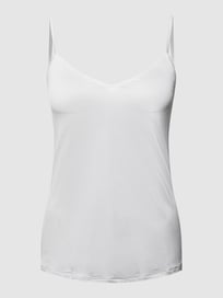Top van satijn, model Satin Deluxe van Hanro Wit - 8