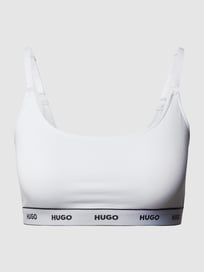 Soft-beha met band met logo in een set van 2 stuks van HUGO Wit - 37