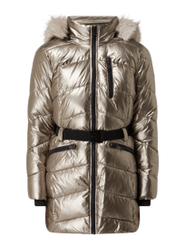 Gewatteerd jack in metallic look  van MICHAEL Michael Kors Bruin - 11