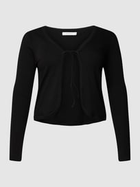 PLUS SIZE bolero in riblook van ONLY CARMAKOMA Grijs / zwart - 22