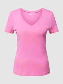 T-Shirt mit V-Ausschnitt von Montego Rosa - 24
