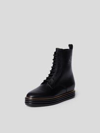 Schnürboots mit Applikation von Bally Grau / Schwarz - 1