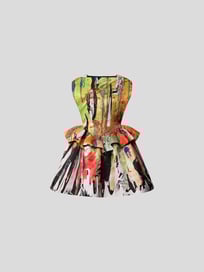 Minikleid mit Allover-Muster von Christopher Kane Gelb - 1