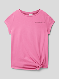 T-shirt met motiefprint van s.Oliver RED LABEL Roze - 11