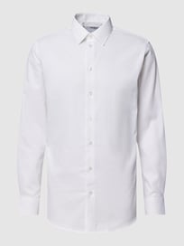 Slim fit zakelijk overhemd met structuurmotief, model 'SLIMNATHAN'' van Selected Homme Wit - 24