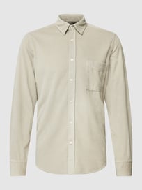 Vrijetijdsoverhemd in ribcordlook, model 'RELEGANT' van BOSS Orange Grijs / zwart - 32