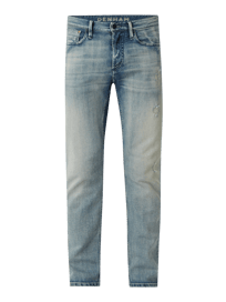 Slim fit jeans met stretch, model 'Razor' van Denham Blauw / turquoise - 3