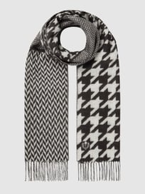 Schal mit Mustermix von Fraas Grau / Schwarz - 10