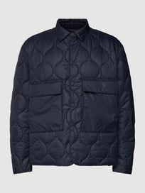 Gewatteerd jack met steekzakken van Marc O'Polo Blauw / turquoise - 43
