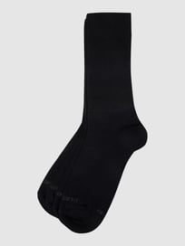 Socken mit Label-Print im 2er-Pack von camano Blau / Türkis - 44