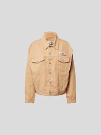 Jeansjacke mit Cut Outs von MM6 Maison Margiela Weiß - 34