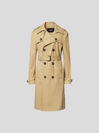 Trenchcoat mit Schulterklappen von Dsquared2 Braun - 40