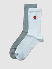Sokken met stretch, model 'Silky Touch' van s.Oliver RED LABEL Blauw / turquoise - 19