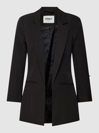 Blazer mit Paspeltaschen von Only Grau / Schwarz - 31