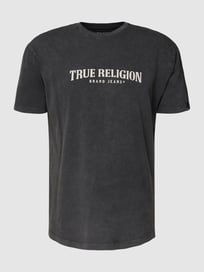 T-Shirt mit Label-Print von True Religion Grau / Schwarz - 2