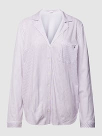 Pyjama-Oberteil mit Streifenmuster Modell 'Everyday' von s.Oliver RED LABEL Rot - 2