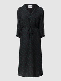 Midikleid aus Chiffon Modell 'Forget' von JUST FEMALE Grau / Schwarz - 8