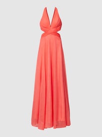 Abendkleid in schimmernder Optik von Luxuar Rot - 44