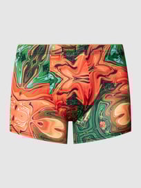 Trunks mit Allover-Muster Modell 'LIQUIFY' von Bruno Banani Blau / Türkis - 17