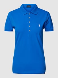 Poloshirt mit Label-Stitching Modell 'JULIE' von Polo Ralph Lauren Blau / Türkis - 16
