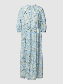 Midikleid mit floralem Muster von Marc O'Polo Denim Blau / Türkis - 8