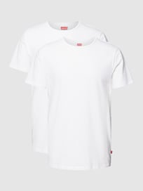 T-shirt met labeldetail in een set van 2 stuks van Levi's® Wit - 15