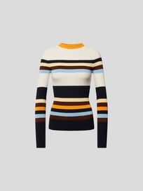 Pullover mit Streifenmuster von Victoria Beckham Weiß - 28