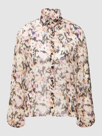 Bluse mit Allover-Muster Modell 'CAMICIA' von Patrizia Pepe Weiß - 9