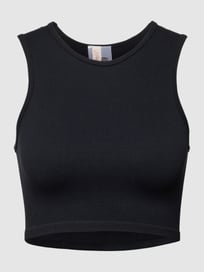 Top in riblook, model 'GWEN' van Only Grijs / zwart - 38