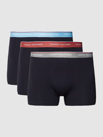 PLUS SIZE boxershort met labelopschrift in een set van 3 stuks van Tommy Hilfiger Big & Tall Blauw / turquoise - 1
