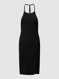 Mini-jurk met loopsplit van URBAN CLASSICS Grijs / zwart - 10