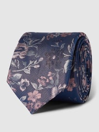 Krawatte mit floralem Muster (6,5 cm) von Willen Rosa - 6