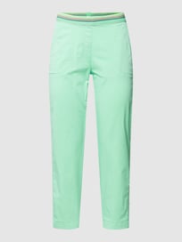 Broek met elastische band, model 'SUE' van Toni Dress Groen - 4