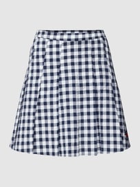 Minirok met vichy-ruit, model 'Gingham' van Tommy Jeans Wit - 35