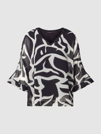Blusenshirt mit Allover-Muster von comma Blau / Türkis - 27