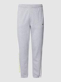 Sweatpants met contrastbiezen van Lacoste Grijs / zwart - 24