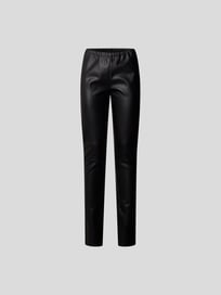 Hose in Leder-Optik von MM6 Maison Margiela Grau / Schwarz - 18