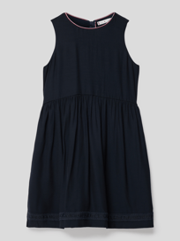 Kleid mit Spitzenbesatz mit Label-Details von Tommy Hilfiger Teens Blau / Türkis - 17