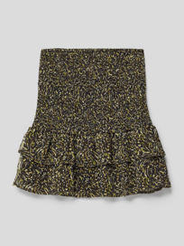Rock mit Camouflage-Muster von Mango Grau / Schwarz - 44