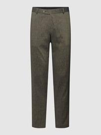 Pantalon met structuurmotief van Atelier Torino Groen - 21