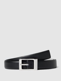 Ledergürtel mit Wende-Funktion von Esprit Grau / Schwarz - 9