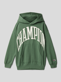 Hoodie mit Label-Print Modell 'Rochester' von CHAMPION Grün - 12