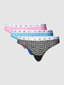 String met elastische band met logo in een set van 3 stuks van TOMMY HILFIGER Roze - 19
