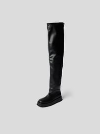Overknees mit Plateausohle von Gia Borghini Grau / Schwarz - 1