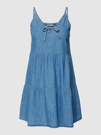 Mini-jurk van chambray van Tommy Jeans Blauw / turquoise - 27