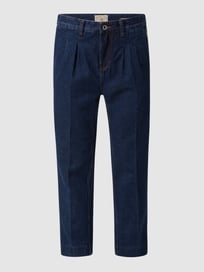 Bundfaltenhose aus Baumwolle Modell 'Noble' von CG - Club of Gents Blau / Türkis - 39