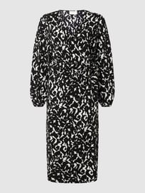 Wikkeljurk met all-over motief, model 'Onassis' van Neo Noir Grijs / zwart - 11