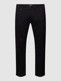 PLUS SIZE Jeans im 5-Pocket-Design Modell 'GLENN' von Jack & Jones Plus Grau / Schwarz - 37